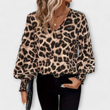 Susana | Bluză elegantă cu model leopard