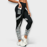 Carmo | Leggings cu talie înaltă și model leopard