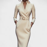 Inês | Rochie Elegantă cu Curea