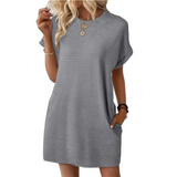 EVA | Rochie Minimalistă Zilnică cu Guler
