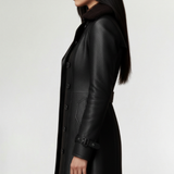 Cristina | Palton elegant din piele