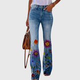 Clara | Pantaloni cu Flori