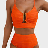 SET BIKINI DIN 2 PIESĂ CU DECUPAJ ÎN FORMĂ DE U