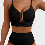 SET BIKINI DIN 2 PIESĂ CU DECUPAJ ÎN FORMĂ DE U