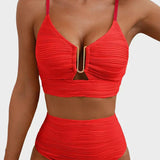 SET BIKINI DIN 2 PIESĂ CU DECUPAJ ÎN FORMĂ DE U
