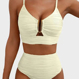 SET BIKINI DIN 2 PIESĂ CU DECUPAJ ÎN FORMĂ DE U