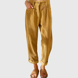 Clara | Pantaloni Moderni din Catifea