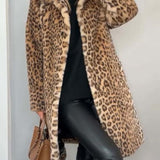 Lysa | Palton Elegant cu Leopar