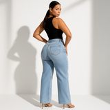 Aline | Blugi elastici cu talie medie