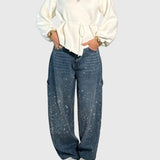 Clara | Pantaloni cu Diamante