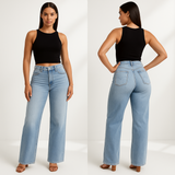 Aline | Blugi elastici cu talie medie