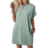 EVA | Rochie Minimalistă Zilnică cu Guler