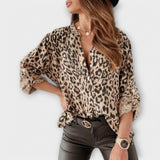 Luisa | Bluză modernă cu model leopard