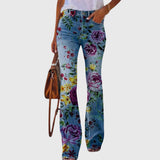 Clara | Pantaloni cu Flori