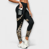 Carmo | Leggings cu talie înaltă și model leopard