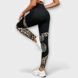 Carmo | Leggings cu talie înaltă și model leopard