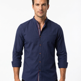 Tobias™ | Tricou polo modern pentru bărbați cu mâneci lungi și guler polo