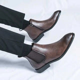 Nathan™ - Pantofi Chelsea din piele elegantă cu fermoar
