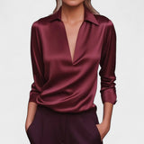 Nádia | Bluza premium cu decolteu în V