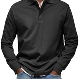 Laurent Celje | Tricou polo de lux cu mânecă lungă