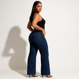 Aline | Blugi elastici cu talie medie