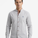 Tobias™ | Tricou polo modern pentru bărbați cu mâneci lungi și guler polo