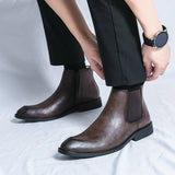 Nathan™ - Pantofi Chelsea din piele elegantă cu fermoar