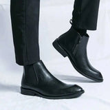 Nathan™ - Pantofi Chelsea din piele elegantă cu fermoar