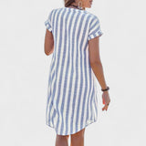 Martina | Rochie elegantă cu dungi
