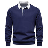 Emil™ | Cămașă polo elegantă pentru bărbați cu mânecă lungă