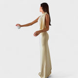 Isadora – Rochie Lungă din Satin