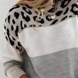 Diane | Pulover cu accente leopard