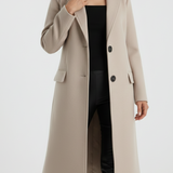 Rebie | Palton Elegant Lung cu Caracter Clasic