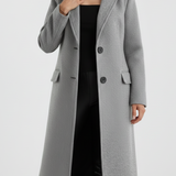 Rebie | Palton Elegant Lung cu Caracter Clasic