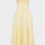 Carolina | Rochie Florală cu Top Strâns
