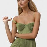 Melissa | Rochie Midi Plisată