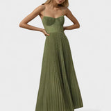 Melissa | Rochie Midi Plisată