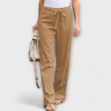 Célia | Pantaloni din in