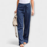 Célia | Pantaloni din in