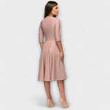 Ana | Rochie Midi Elegantă cu Curea