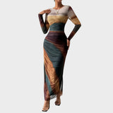 Amélia | Rochie lungă cu mâneci lungi