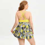 Costum de baie din două piese cu model floral