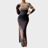 Amélia | Rochie lungă cu mâneci lungi