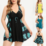 Costum de baie din două piese cu model floral