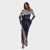 Amélia | Rochie lungă cu mâneci lungi