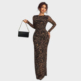 Amélia | Rochie lungă cu mâneci lungi