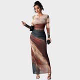 Amélia | Rochie lungă cu mâneci lungi