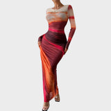 Amélia | Rochie lungă cu mâneci lungi