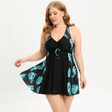 Costum de baie din două piese cu model floral