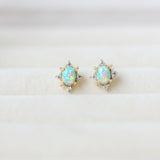AURORA | Cercei Vintage cu Opal Stele